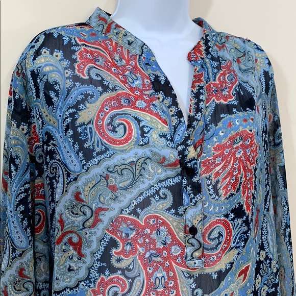 Sag Harbor Long Sleeve V-Neck Shirt  Size XL - Picture 5 of 8